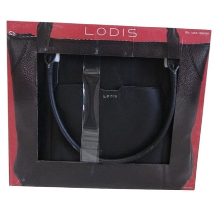 Lodis Kiera Leather Tote 1084380 - Black