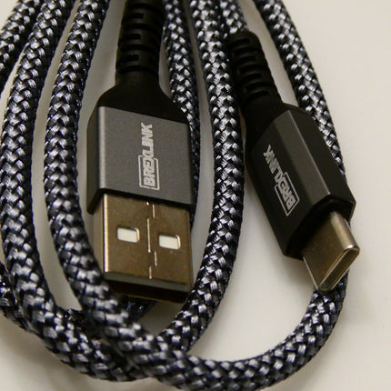 BrexLink USB Certified Type C Cable, USB C to USB A Charger (2 Pack)