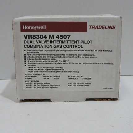 Honeywell VR8304M-4507 Electronic Gas Valve