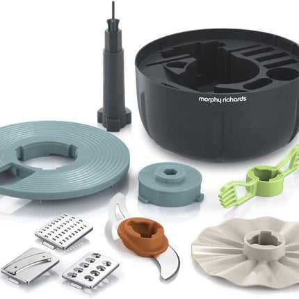 Morphy Richards PrepStar Compact Food Processor 4L, Grey (401014)