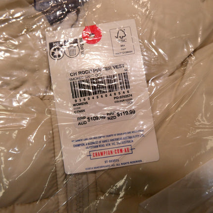 Champion Women's Rochester Puffer Vest, Smoked Sand, Small