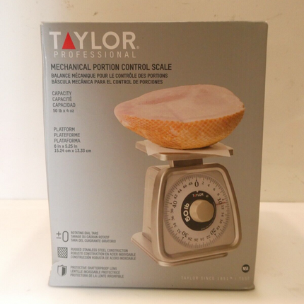 Taylor Precision Products Stainless Steel Analog Portion Control Scale 50-Pound