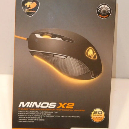 Cougar Minos X2 Wired USB Optical Gaming Mouse with 3000 DPI