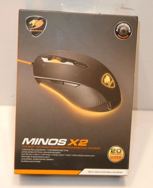 Cougar Minos X2 Wired USB Optical Gaming Mouse with 3000 DPI