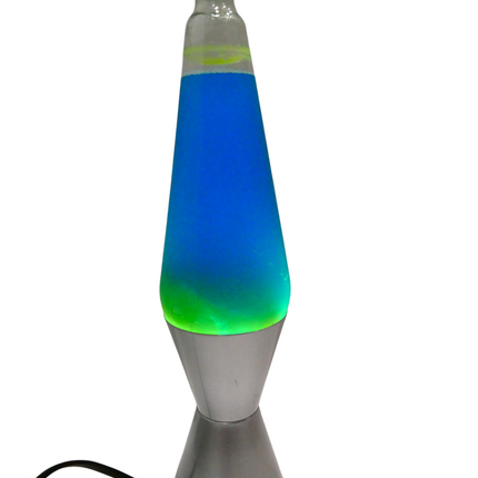 EOE Lava Table Lamp, 36 cm Height, Blue/Yellow