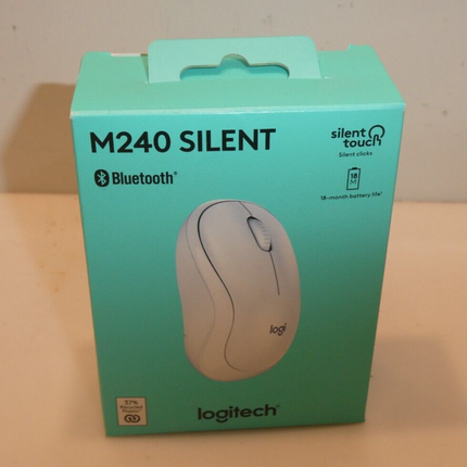 Logitech M240 Silent Bluetooth Mouse - Off White