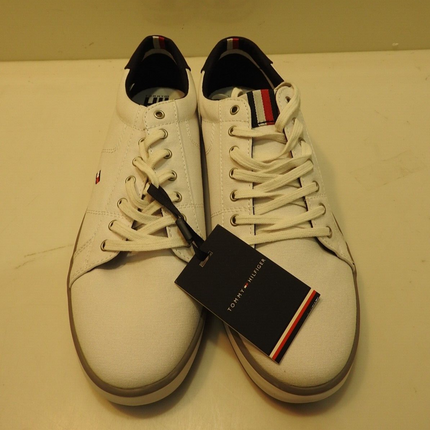Tommy Hilfiger Men's Harlow Sneakers, White, 11-11.5 US