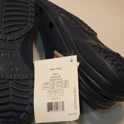 Crocs Ralen Clog Navy Roomy Fit, US M7/W9, UK M6/W7 EU 39-40