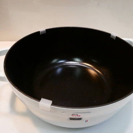 Staub Cast Iron Dutch Oven, 3.75Qt, Serves 3-4, Made in France, White