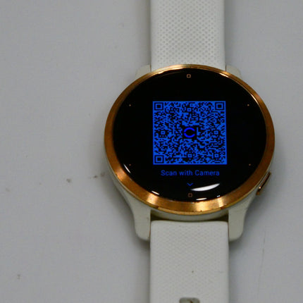 Garmin Venu 2S, GPS Fitness Smartwatch, Rose Gold Stainless Steel Bezel with Whi