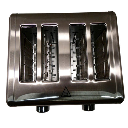 Black + Decker BD4250 Toaster 4 Slice, Stainless Steel