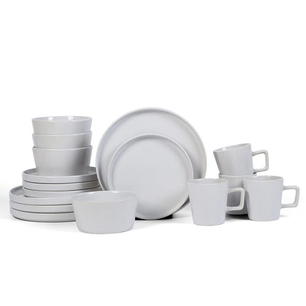 Stone + Lian Celina Stoneware 16-Piece Dinnerware Set White - BLB1361