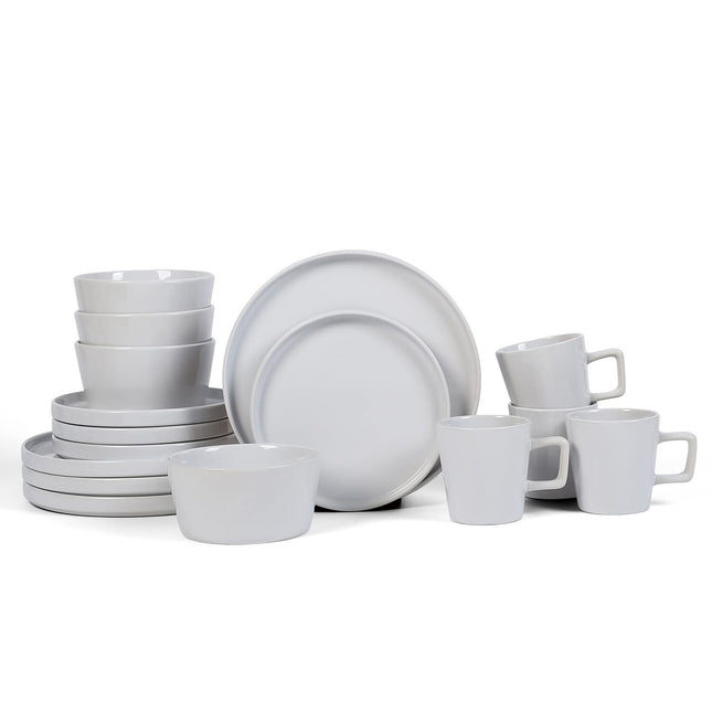 Stone + Lian Celina Stoneware 16-Piece Dinnerware Set White - BLB1361