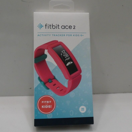 Fitbit Ace 2 Activity Tracker for Kids Swimproof with Fun - Watermelon + Teal
