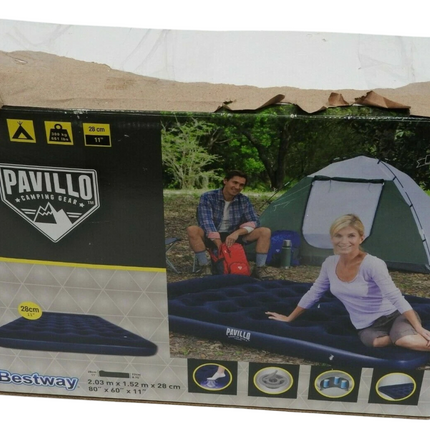 Bestway Pavillo™ 80" x 60" x 11"/2.03m x 1.52m x 28cm Airbed Queen Built-in Foot