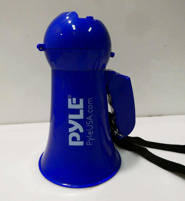 Pyle Portable Battery Operated Megaphone - Mega Horn Loudspeaker with Built-In S