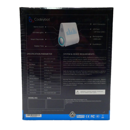 Makeblock CodeyBot programmable Robot - White