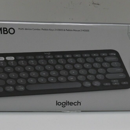 Logitech Pebble 2 Wireless Keyboard and Mouse Combo - Tonal Graphite