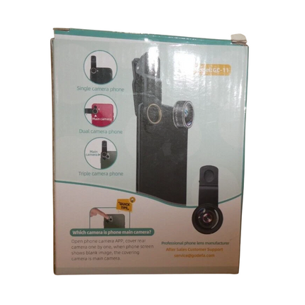 Mocalaca Phone Camera Lens (11 Lenses) Phone Lens Kit, Clip on Fisheye/Macro/Wid