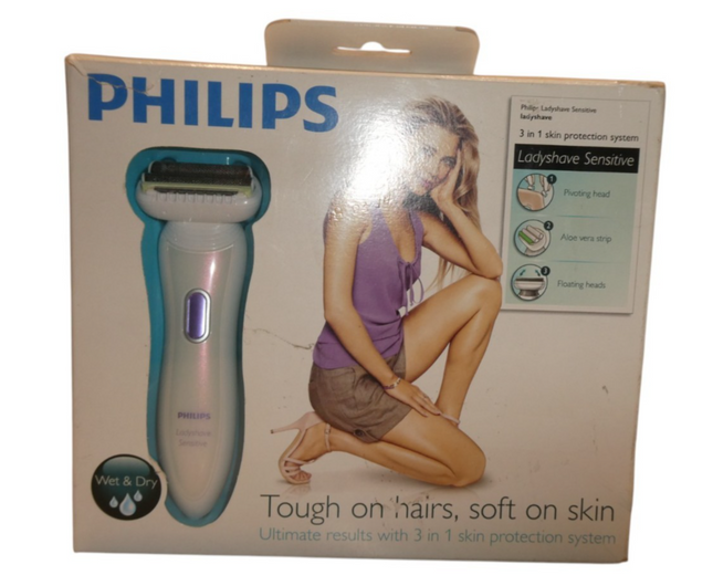 Philips HP6366 Rechargeable Lady Shaver with Skin Protection System