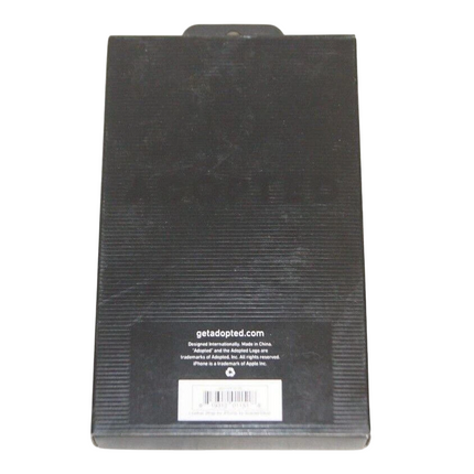 Adopted Leather Wrap Case for iPhone 4 - Scarlet/Silver