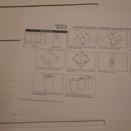 Classroom Keepers Poster & Roll Storage, Blue, 24"H x 12-1/4"W x 12-1/4"D