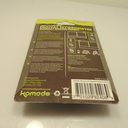 Komodo Advanced Digital Hygrometer