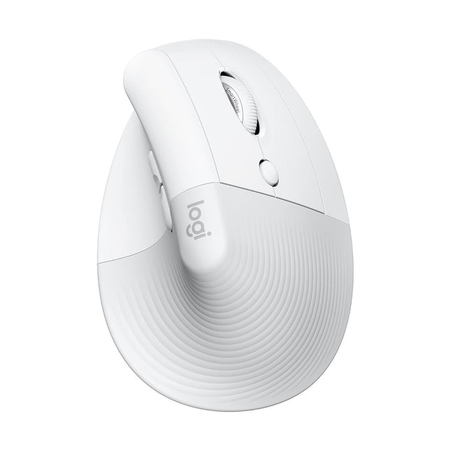 Logitech Lift Vertical Ergonomic Optical Mouse Wireless Bluetooth - White