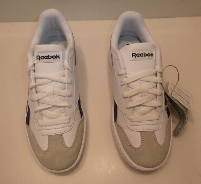 Reebok Men's Smash Edge S Sneaker, White/Vector Navy/Pure Grey, 5 US