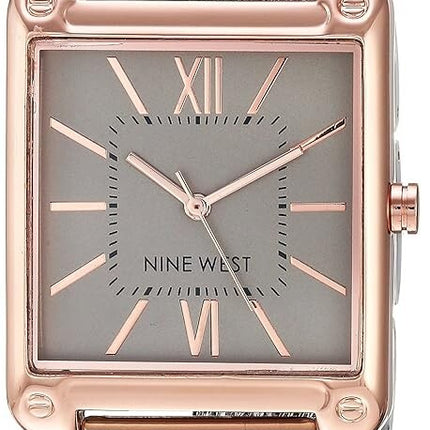 Nine West Women's Mesh Bracelet Watch, Silver/Rose Gold, NW/2091RGSB