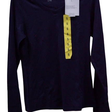 12 x Ellen Tracy Woman's Full T-Shirt Purple T-Shirt Size - S