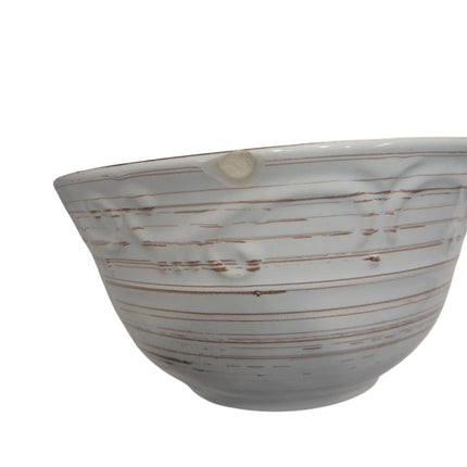 Pfaltzgraff Trellis White 16-Piece Dinnerware Set, Service for 4, Distressed Whi