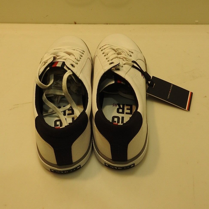 Tommy Hilfiger Men's Harlow Sneakers, White, 11-11.5 US