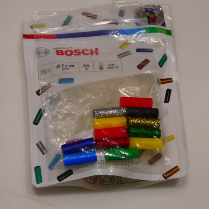 Bosch Cordless Hot Glue Pen Inc Rechargeable AA Batteries & 20 Glue Sticks Gluey