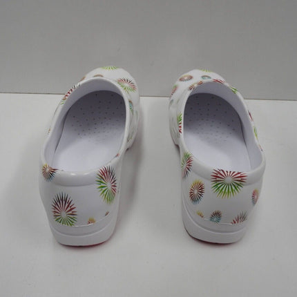 Anywear Women's SRANGEL Health Care Professional Shoe, Burst/White, 10 M US