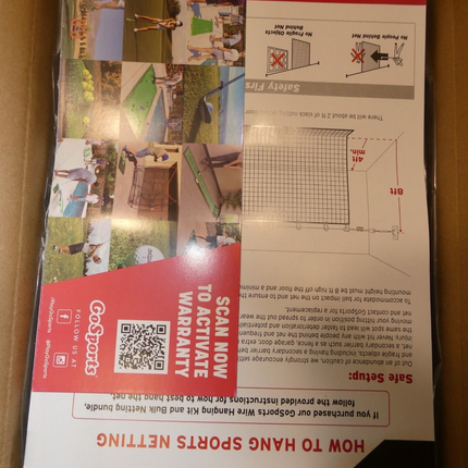 GoSports 15 ft x 10 ft Sports Netting - Hitting Net for Golf, Baseball, Hockey,