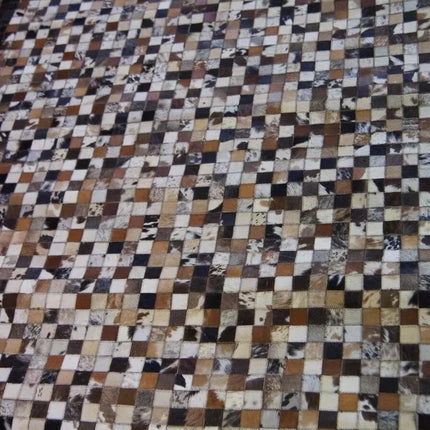 Studio Collection Hand Made / Hairon Leather Patch Rug 225cm x 155cm