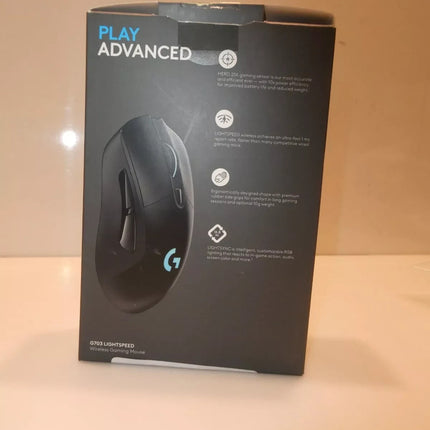 Logitech G703 Lightspeed Wireless Gaming Mouse - Black (910-005095)
