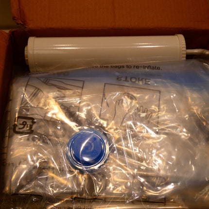 Amazon Basics Vacuum Compression Storage Bags with Hand Pump, 20 Pack