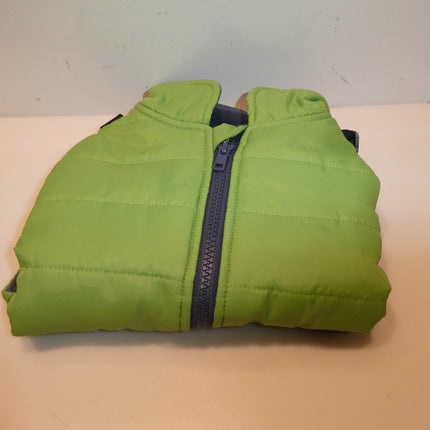 Puppia Smart Tag PAPD-VT1366 Authentic Mountaineer II Winter Vest, Green - Large