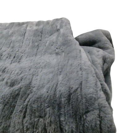 Tontine Luxuriously Warm & Soft Heated Throw, Faux Mink Top Cover, Flannel Fleec