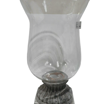 Home & Giftware Cem Hurricane Lamp/Stnd-XL-RN