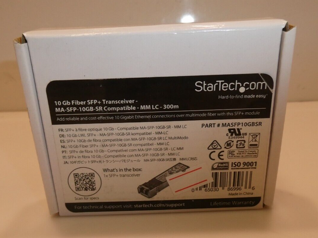 StarTech® Cisco Meraki MA-SFP-10GB-SR Compatible SFP+, 10 Gigabit Fiber 10GBase-