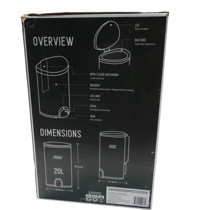 Smart Bin 20L Toe Top Bin