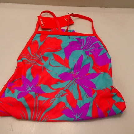 Speedo Women's Allover Digital Vback Swimsuit One Piece, Kaluna Floral - 30