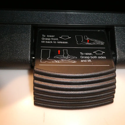 Mind Reader ' Comfy ' Adjustable Height Ergonomic Foot Rest - Black