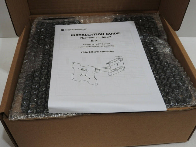 Monoprice Flat Panel Arm Mount MHA-3 Support 24'' to 37'' Screens