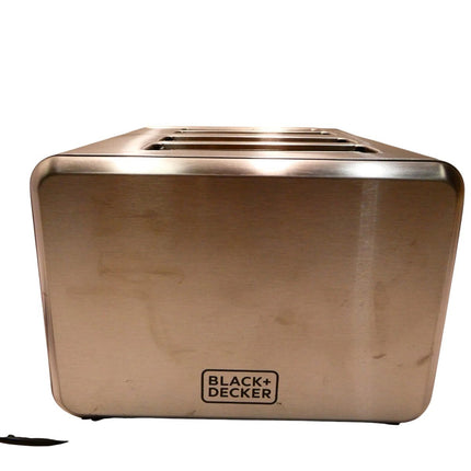 Black + Decker BD4250 Toaster 4 Slice, Stainless Steel