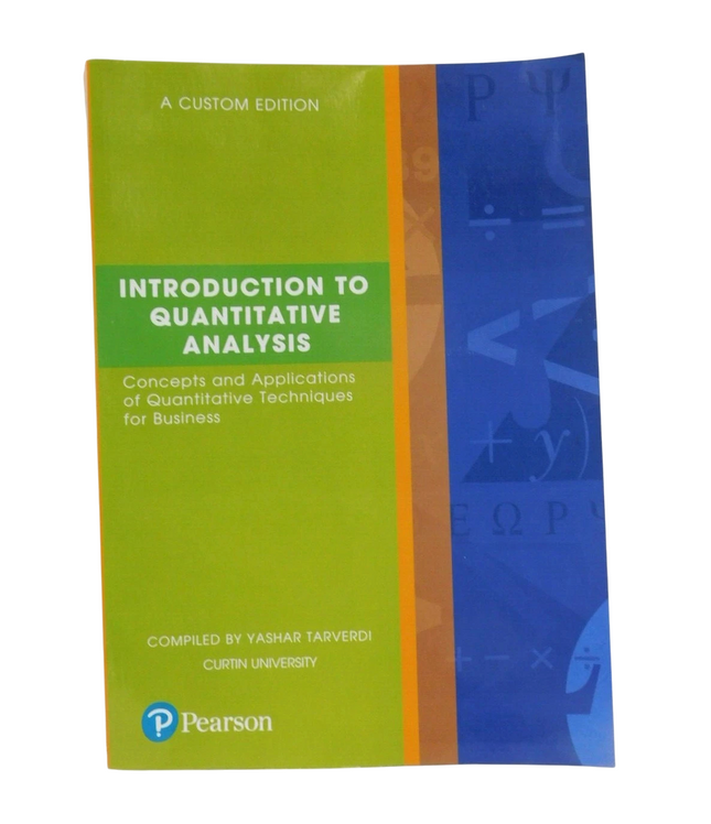 Introduction to Quantitative Analysis (Custom Edition)