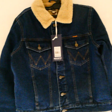Wrangler Women's Fitted Sherpa Jacket, 70s Blue, Size - 10
